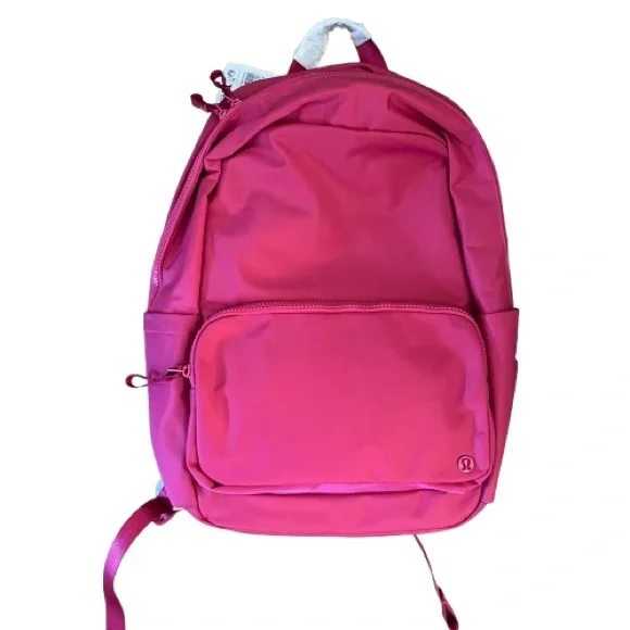 NWT Lululemon Everywhere Backpack 22L Raspberry Coulis/Sheer Oak - Picture 7 of 9